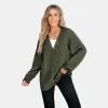 Women's Forest Green V-Neck Buttoned Cardigan - Cupshe -Cupshe GUEST 048f3f7c 626a 45a3 9ec5 71ae8d317f24
