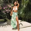 Women's Tropical Leaf Tie Side Cover-Up Bottom - Cupshe -Cupshe GUEST 322e7307 ced2 4ad4 8d1c 4ebf4c18983d
