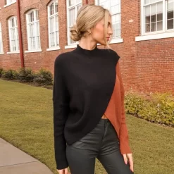 Women's Cable Knit Mock Neck Sweater - Cupshe -Cupshe GUEST 4234ea69 6524 40de 8918 96a133d2b5a9