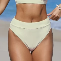 Women's Banded High Waist Bikini Bottom - Cupshe -Cupshe GUEST 47b732e4 2f42 4a45 aece bb7f9f569951