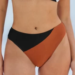 Women's Colorblock High Leg Cut High Waist Bikini Bottom - Cupshe -Cupshe GUEST 4f16c289 8186 431a 9933 e54cf8c6b321