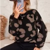 Women's Leopard Print Drop Sleeve Sweater - Cupshe -Cupshe GUEST 533b13c4 07fa 44c7 beb7 e2ca22ffe831