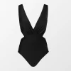Women's V Neck Cutout One Piece Swimsuit - Cupshe -Cupshe GUEST 929b8525 cdca 4d8e 9c1d 8aac2f1fe43a