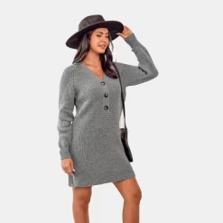 Women's Chunky Knit Mini Sweater Dress - Cupshe -Cupshe GUEST abde93f1 caf9 41d6 91e9 78e0afdad29e