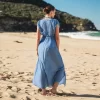 Women's Dreamy Drawstring Ruffled Cover-Up Dress - Cupshe -Cupshe GUEST b8e3b9bc 4303 4a08 9c99 cf1753b3c294