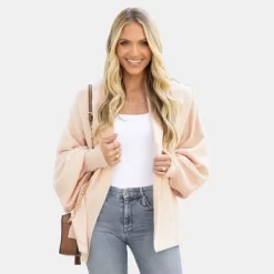 Women's Lantern Sleeve Cardigan - Cupshe