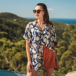 Women's Floral Dropped Shoulder Shirt - Cupshe