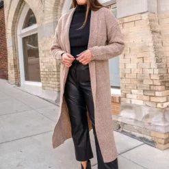 Women's Open-Front Longline Cardigan - Cupshe