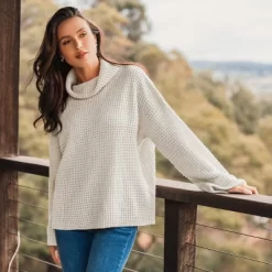 Women's Turtleneck Drop Shoulder Sweater - Cupshe -Cupshe GUEST eacf34e9 5cd3 41ce ada4 e263c0fc9b76