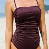Women's Square Neck Shiny One Piece Swimsuit - Cupshe -Cupshe GUEST f60456e6 53ac 421f b046 11060b62a4ec